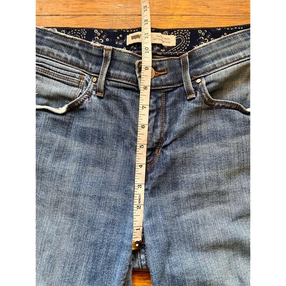 LEVI'S 'Perfect Waist 525 Straight Leg' Distressed Jeans sz W29 x L30 - Picture 10 of 13